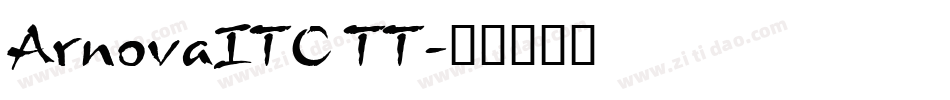 ArnovaITC TT字体转换